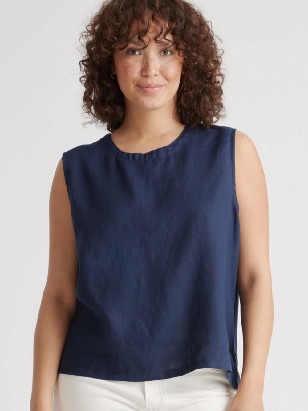 Quince european linen tank